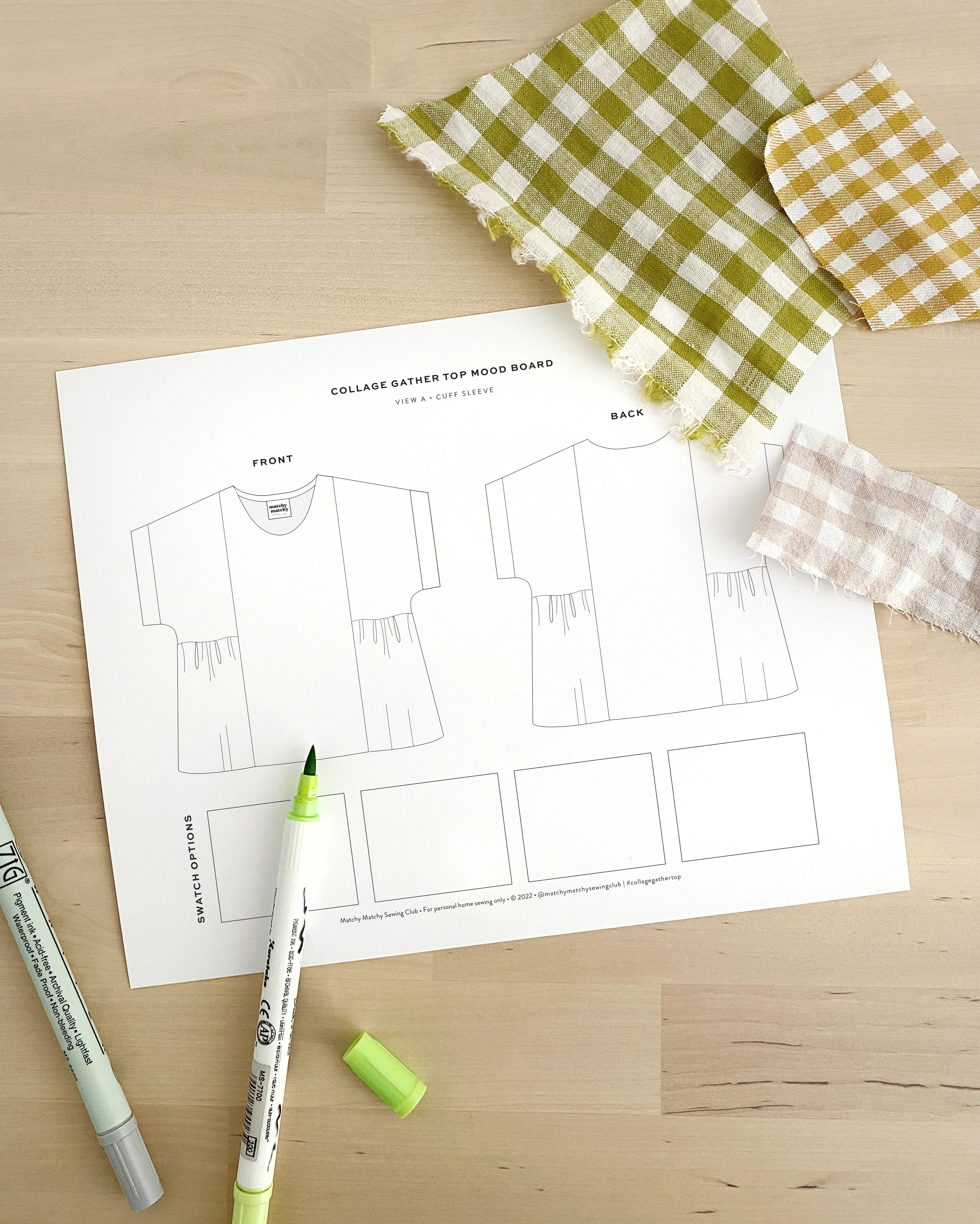 Collage Gather Top PDF Sewing Pattern - Image 14