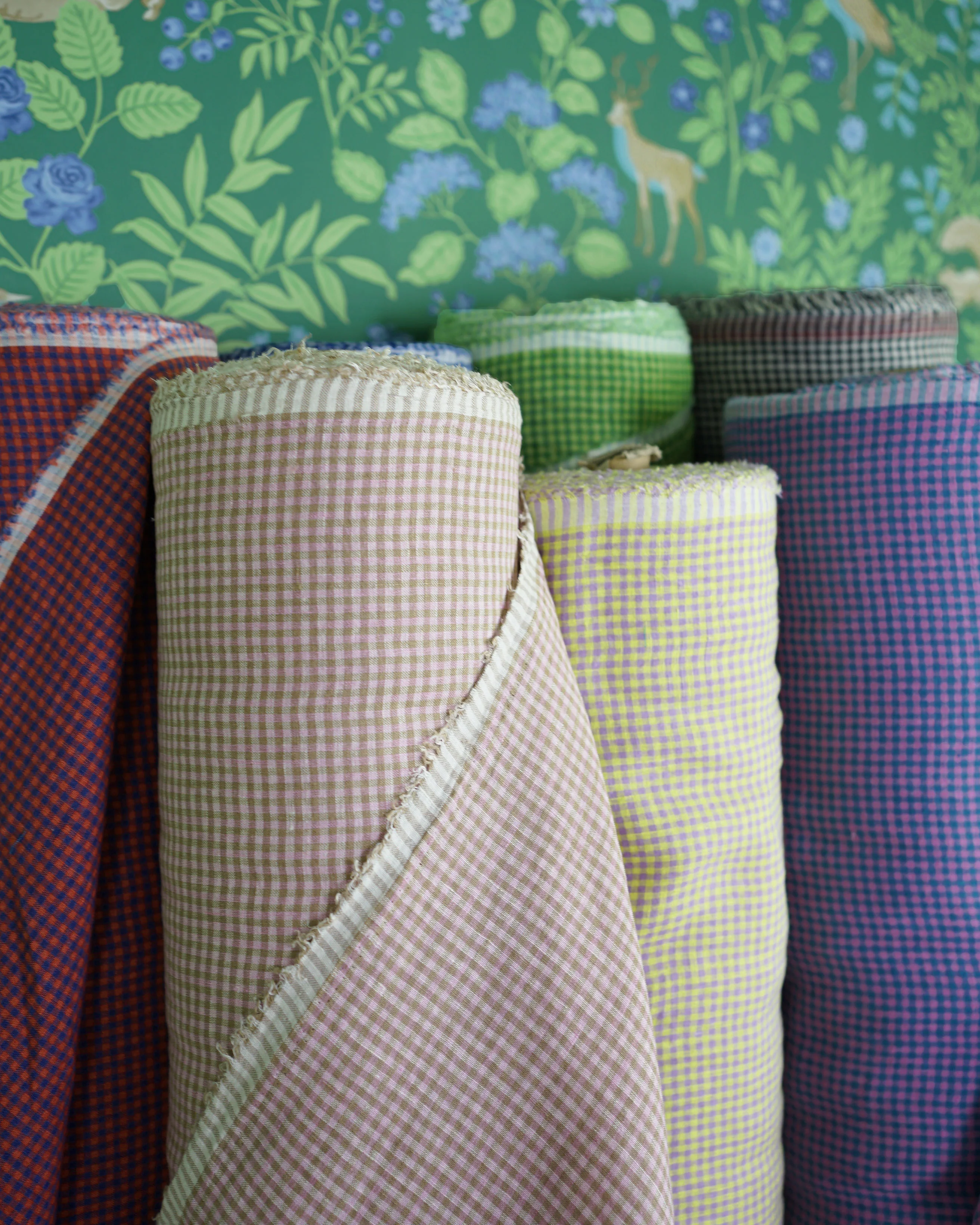 Micro Coverall Gingham Washed Linen - Image 4