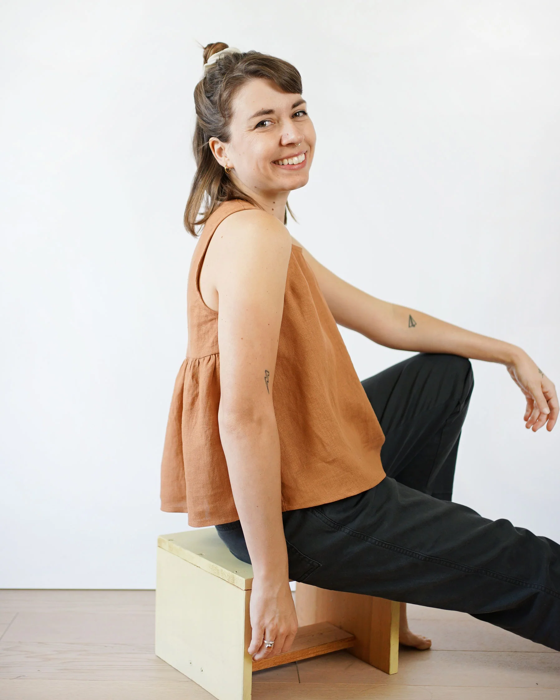 Peplum Split Tank PDF Sewing Pattern - Image 11