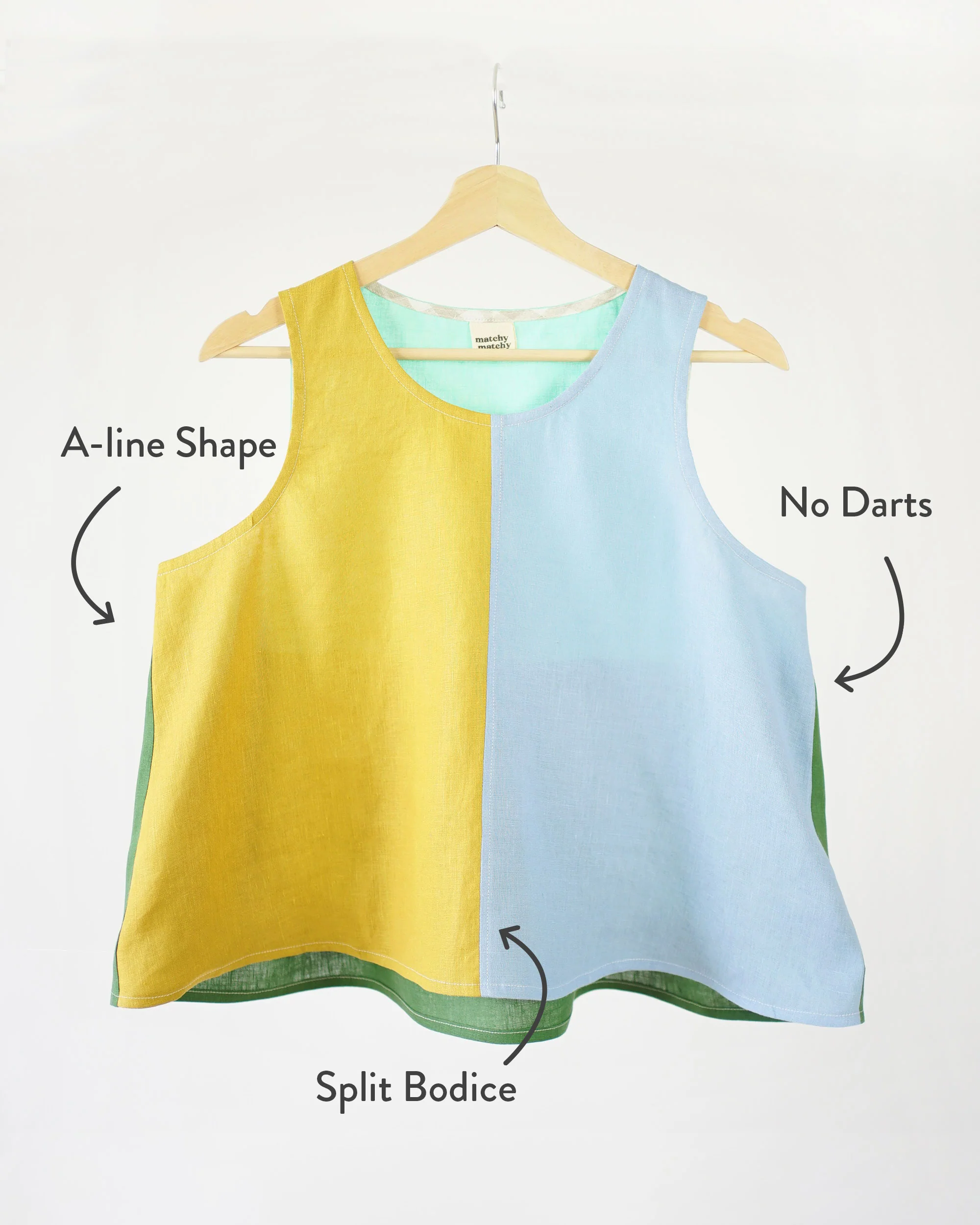 Peplum Split Tank PDF Sewing Pattern - Image 14