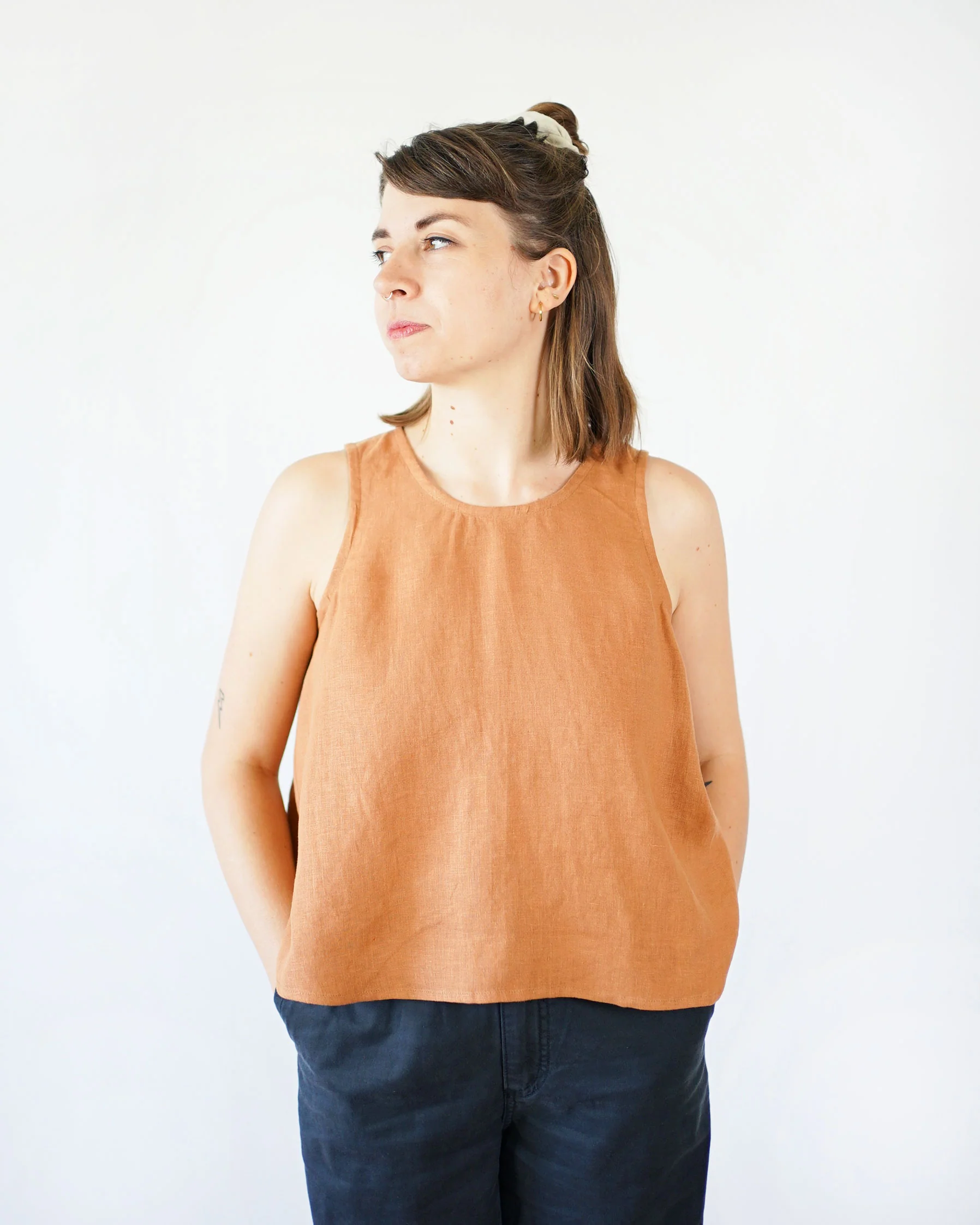 Peplum Split Tank PDF Sewing Pattern - Image 8