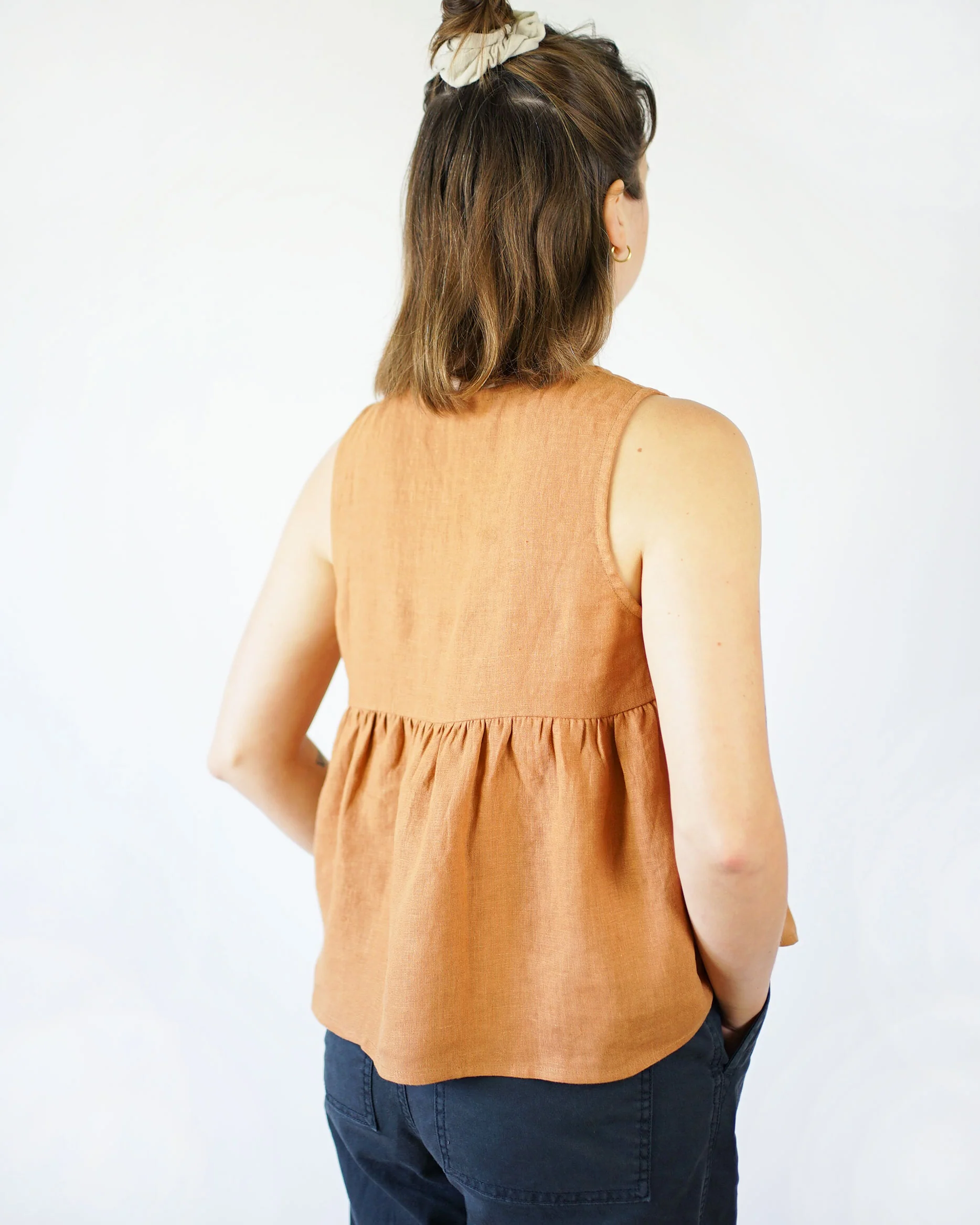 Peplum Split Tank PDF Sewing Pattern - Image 9