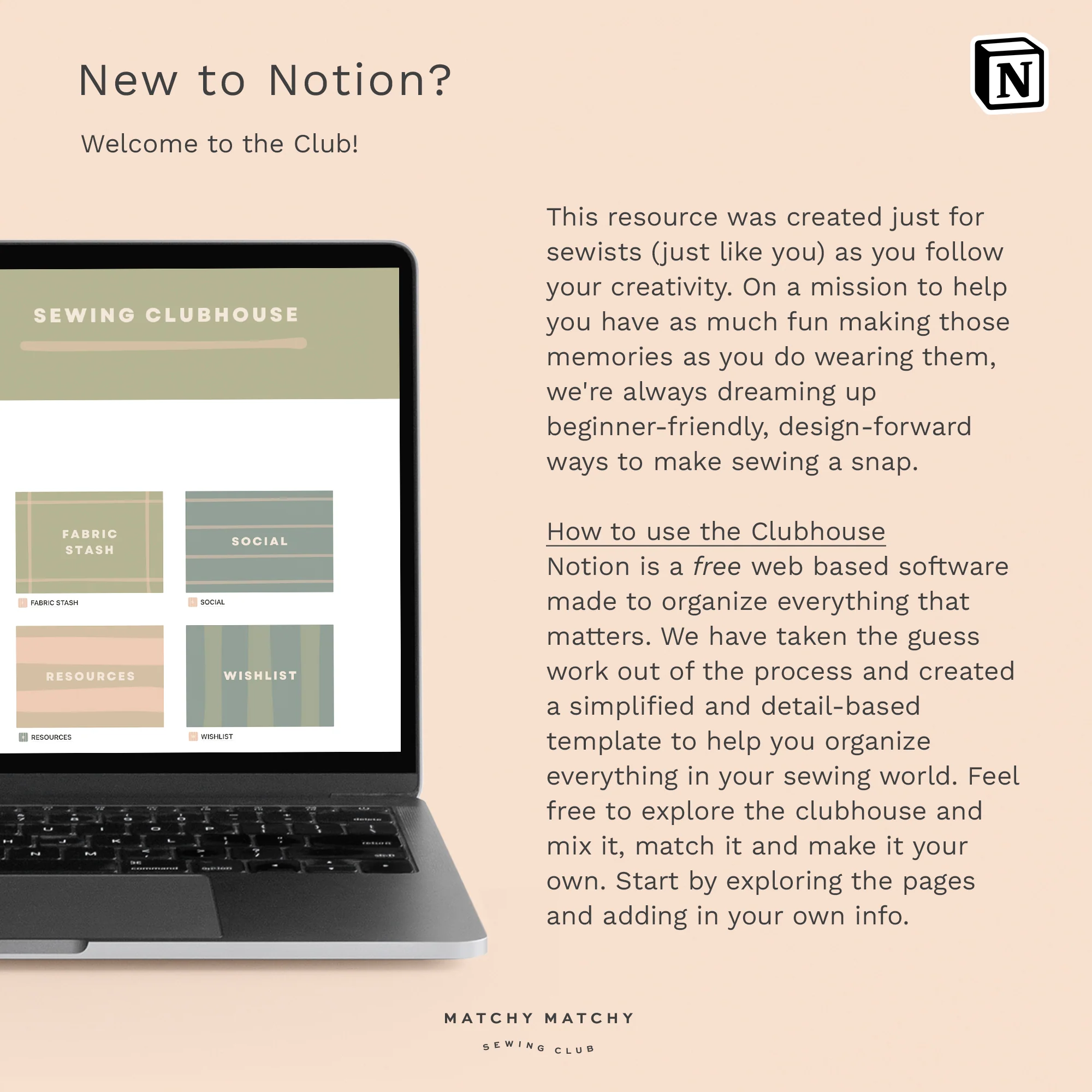 Sewing Clubhouse Notion Template - Image 9