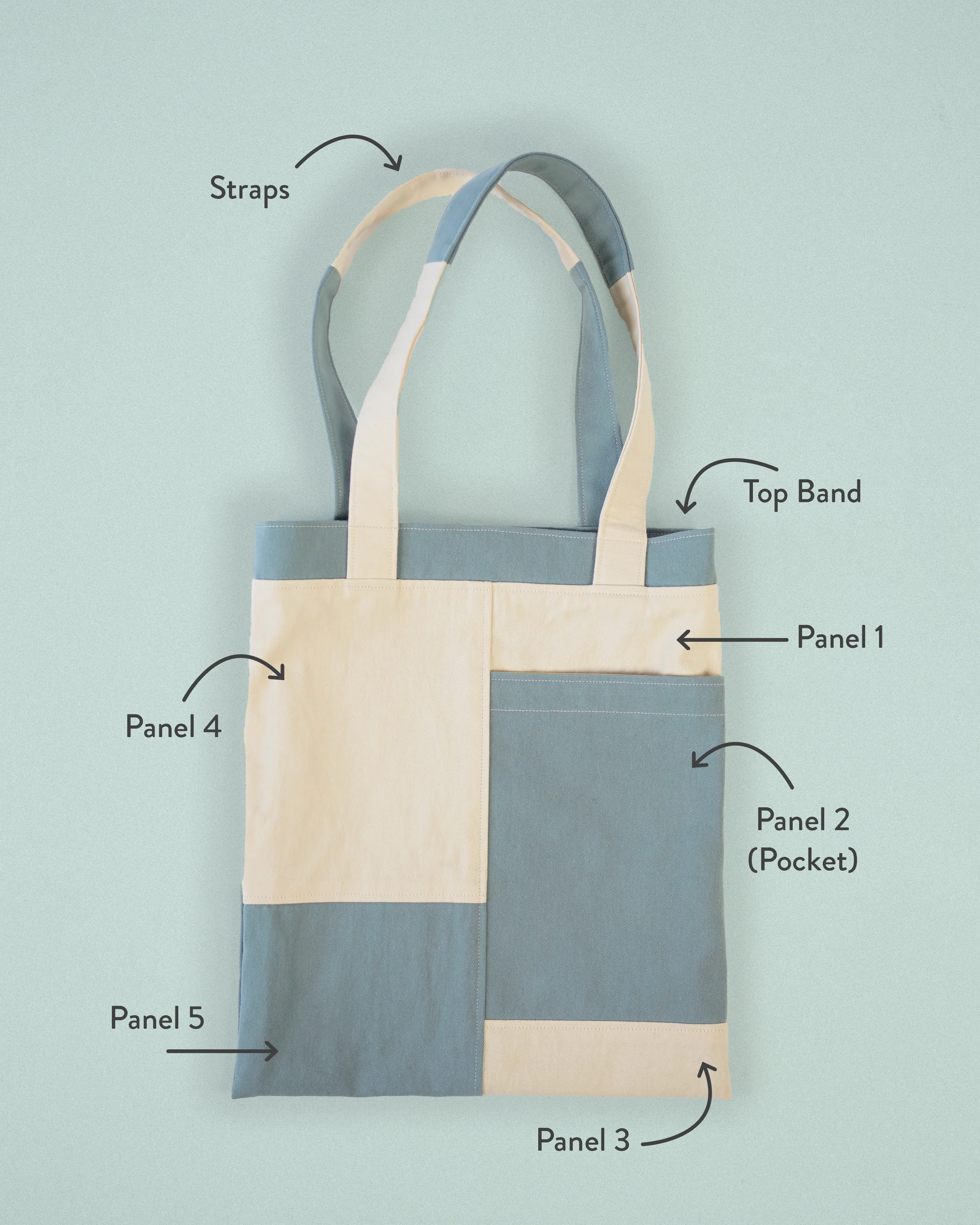 Stash Pocket Tote PDF Sewing Pattern - Image 10