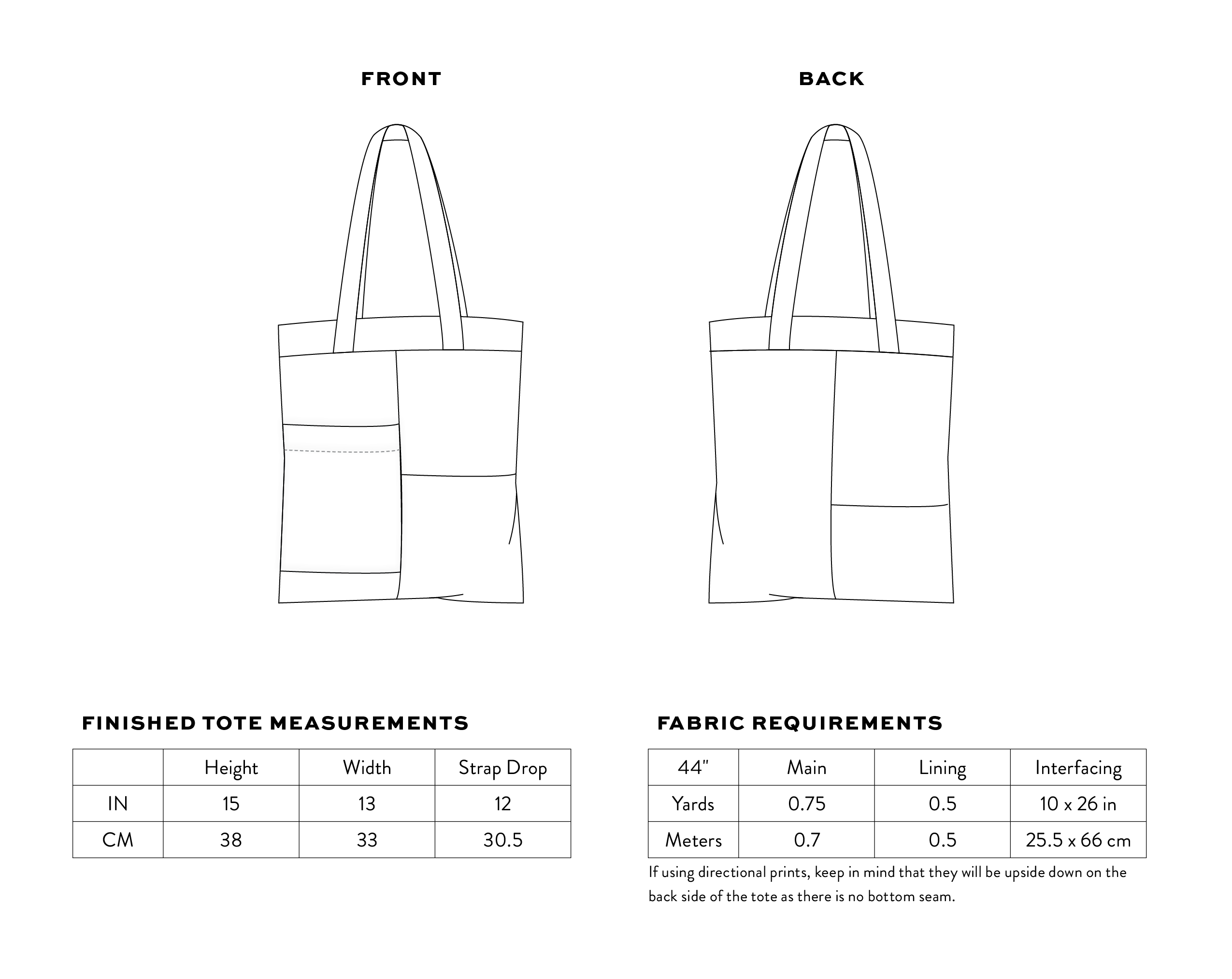 Stash Pocket Tote PDF Sewing Pattern - Image 12